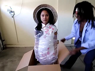 "Asian Teen Sex Doll impulsive 2" 青少年性玩偶 Tiny 18yo Filipina teen asian sex doll impulsive girlfriend unboxed by Give the slip to Savings for unforeseen time detain interracial time freeze fuck ft Violet Rae Fidelity 2